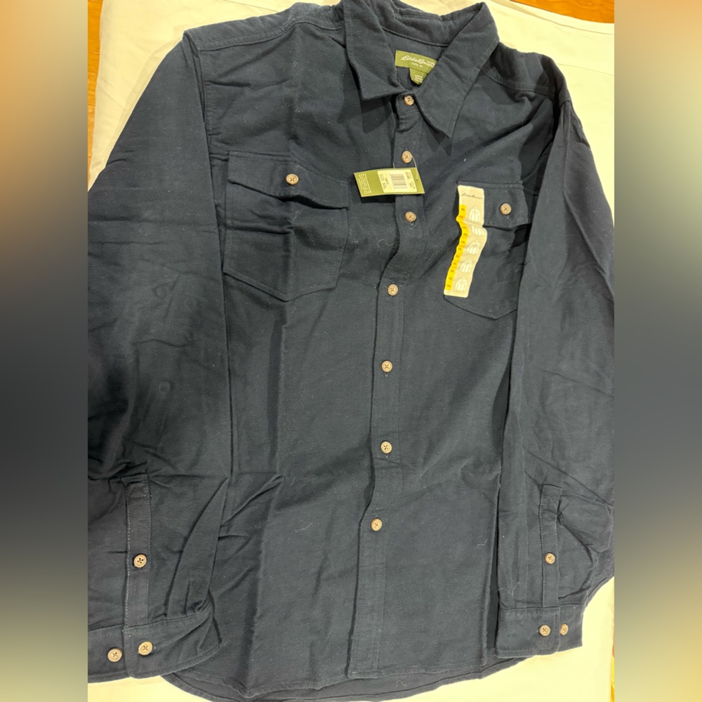 Eddie Bauer Men's Navy Blue Shirt